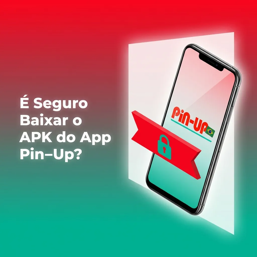 Smartphone mostrando o app Pin-Up seguro com escudo de proteção e criptografia.