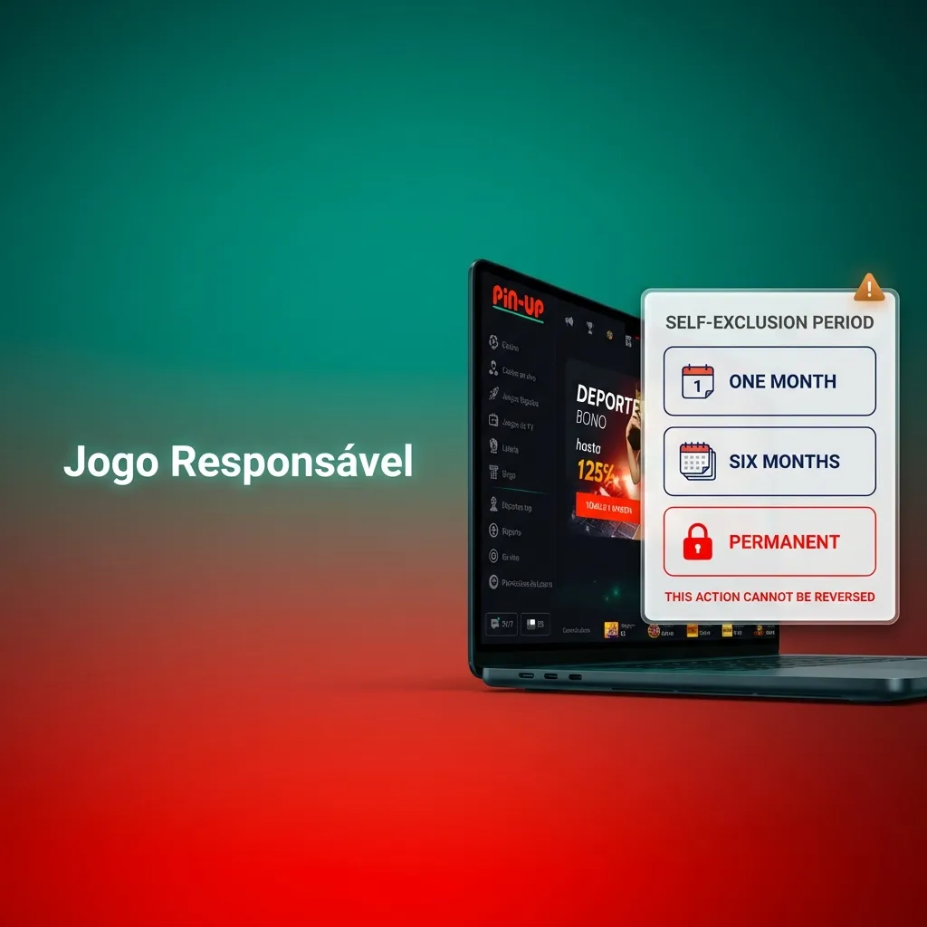 Símbolo de Jogo Responsável com diretrizes de segurança e controle no Pin-Up.