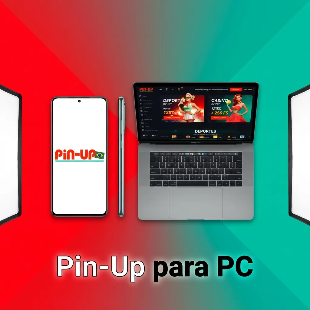 Interface do site oficial Pin-Up exibida na tela de um computador desktop.